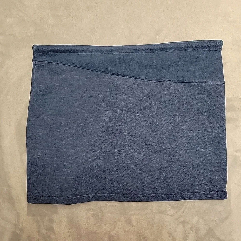 VTG Volcom The Saloon Skirt Womens Medium Blue Mini Y2K Skate Surf Aesthetic‎